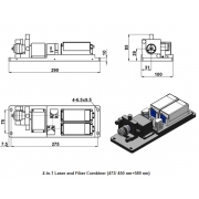 2-in-1 laser combiner for optogenetics and neuroscience